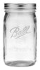 Ball 32oz, 12pk Glass Wide Mouth Mason Jar with Lid and Band plus Jar Opener
