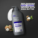 Dove Men+Care Skin Comfort Non Greasy Men's Hand & Body Lotion Dry Skin, Fresh, 13.5 oz