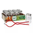 Ball 16oz, 12pk Glass Regular Mouth Mason Jar with Lids and Bands plus Jar Opener