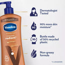 Vaseline Cocoa Radiant Body Lotion with 48H Moisture, 20.3 oz