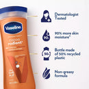 Vaseline Intensive Care Radiant Non Greasy Body Lotion, Cocoa, 10 fl oz