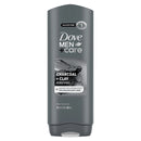 Dove Men+Care Purifying Hydrating Face & Body Wash for Men Charcoal & Clay, 18 oz